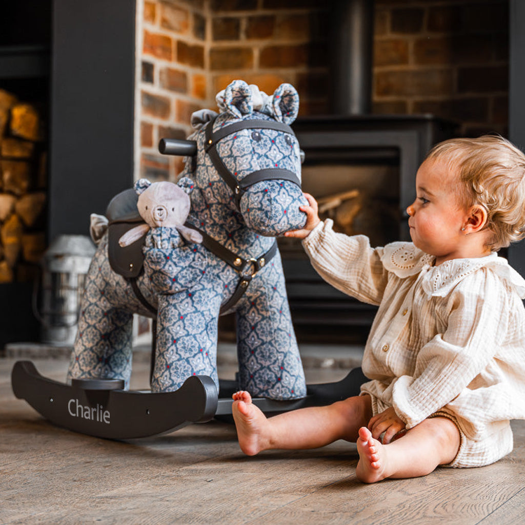 Personalised Louie & Duke Rocking Horse