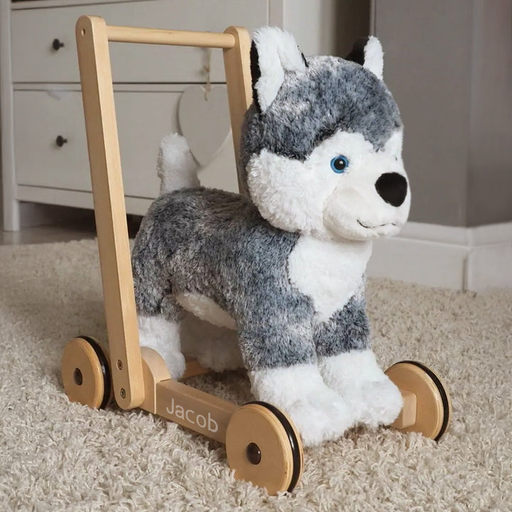 Personalised Mishka Dog Baby Walker