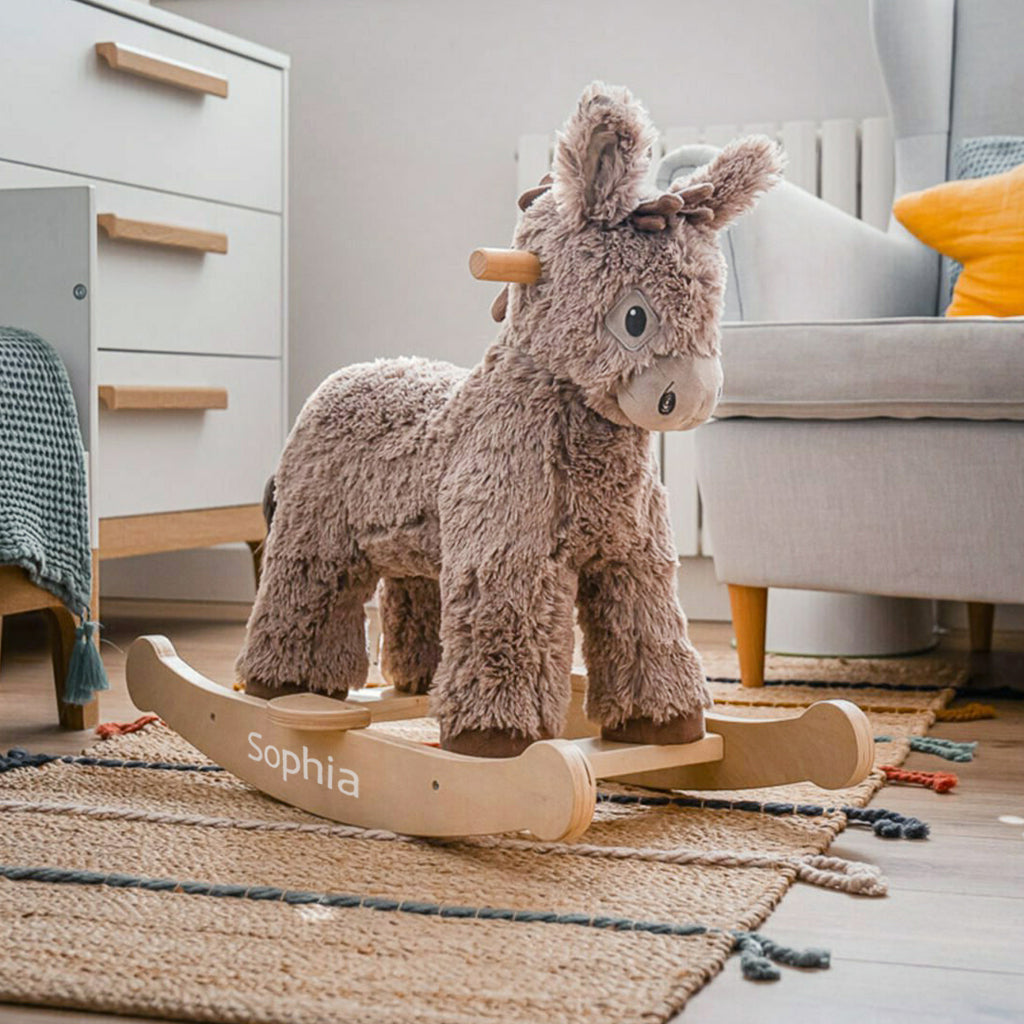 Personalised Wooden Rocking Donkey