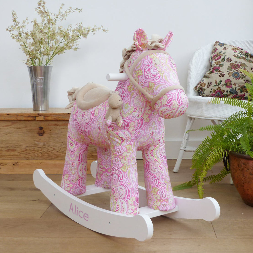 Personalised Pixie & Fluff Rocking Horse