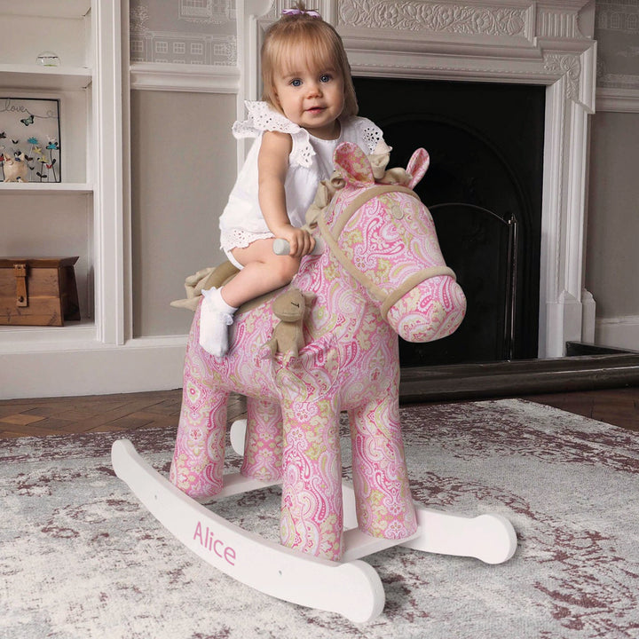 Personalised Pixie & Fluff Rocking Horse