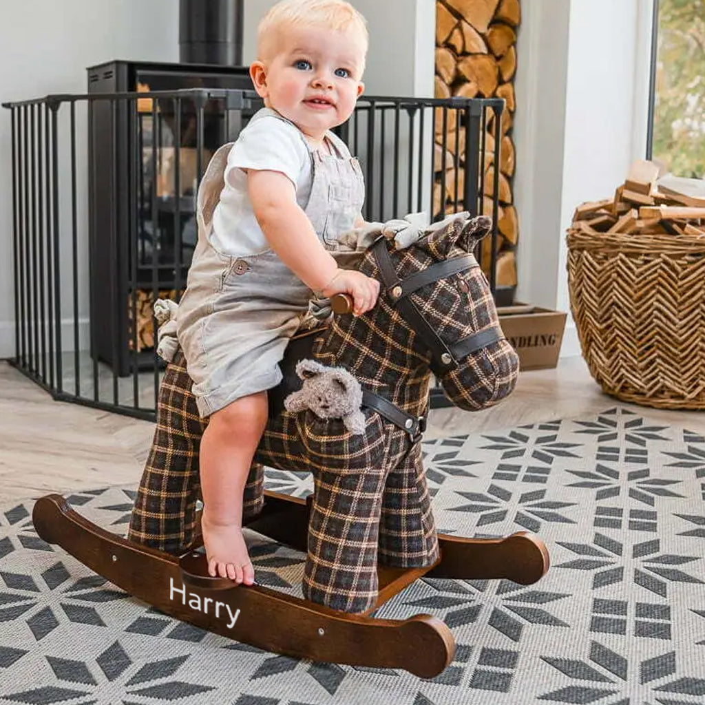 Personalised Rufus & Ted Rocking Horse