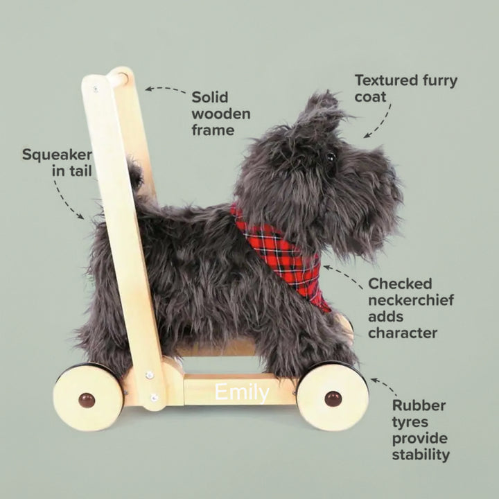 Personalised Scottie Dog Baby Walker