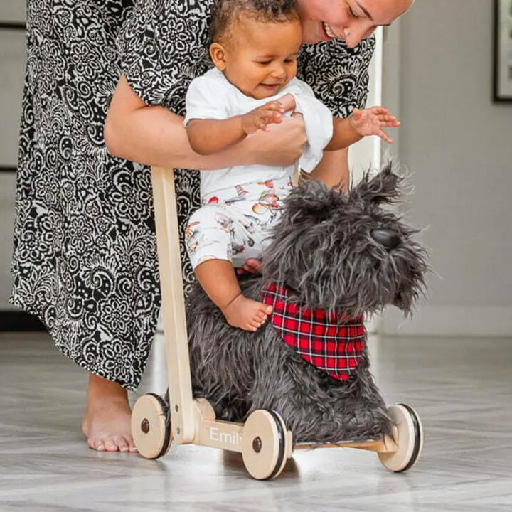 Personalised Scottie Dog Baby Walker