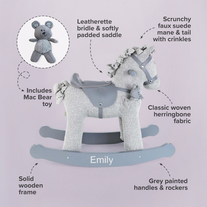 Personalised Stirling & Mac Rocking Horse