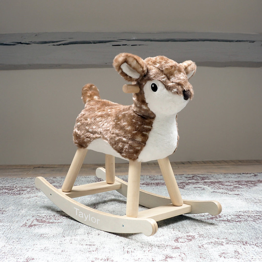 Personalised Rocking Deer by Little Bird Told Me