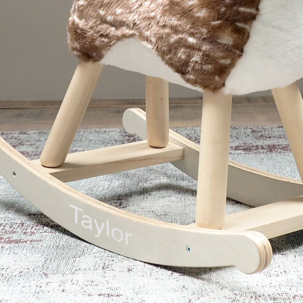 Personalised Willow Rocking Deer