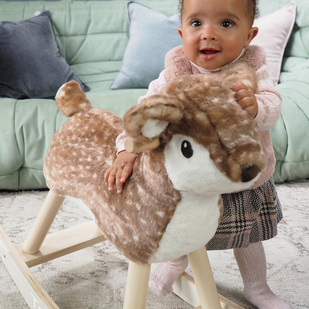 Deer Rocker Personalised Rocking Deer | Wooden Rocking Animals | Babyblooms