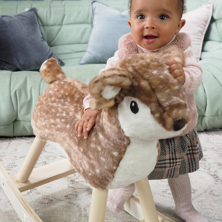 Personalised Willow Rocking Deer