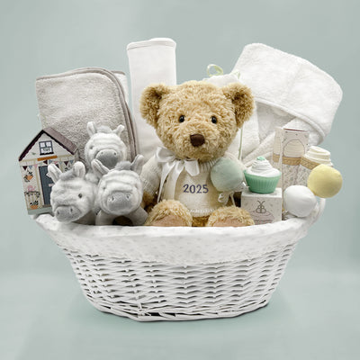 Personalised My First Year Zebra Hamper, Neutral