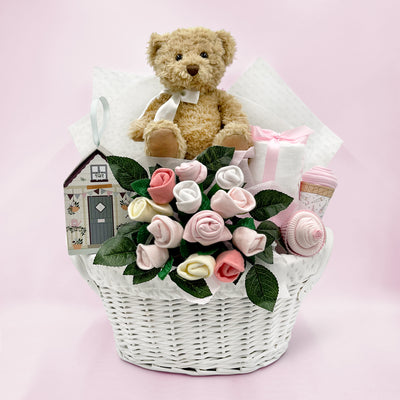 Bertie’s New Baby Girl Gift Basket