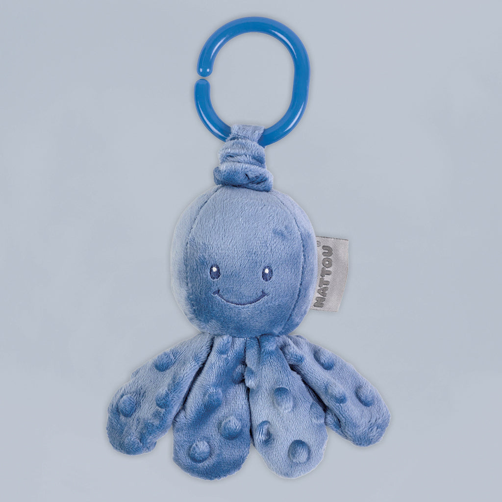 Nattou Vibrating Octopus Pram Toy, Blue