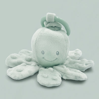 Nattou Lapidou Vibrating Octopus Toy, Sage Green