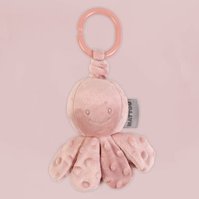 Nattou Lapidou Vibrating Octopus Toy, Dusty Pink