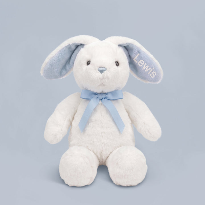 Personalised Little Blue Bunny Soft Toy New Baby Gift 