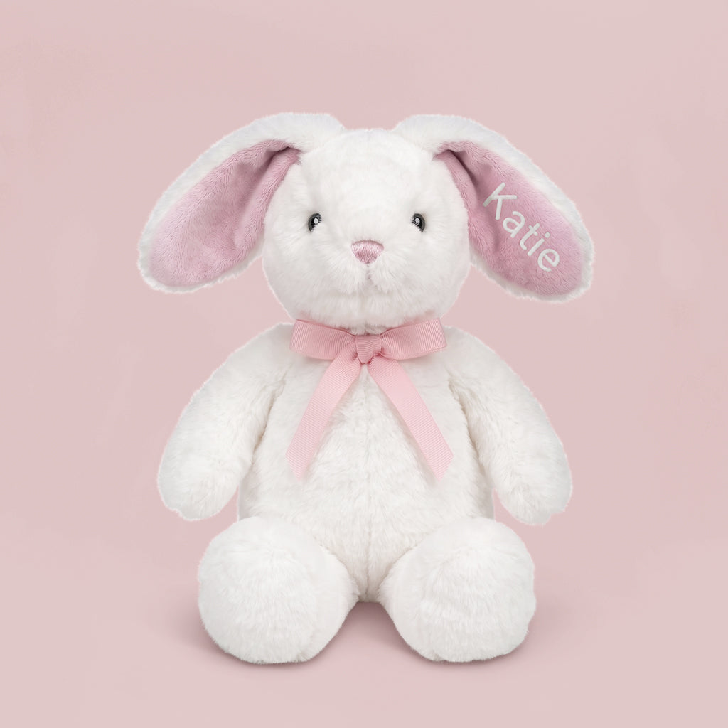 Personalised Little Pink Bunny Soft Toy New Baby Gift 