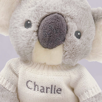 Personalised Koala Soft Toy, Close Up