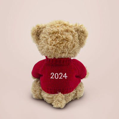 Personalised Bertie Year Bear Red