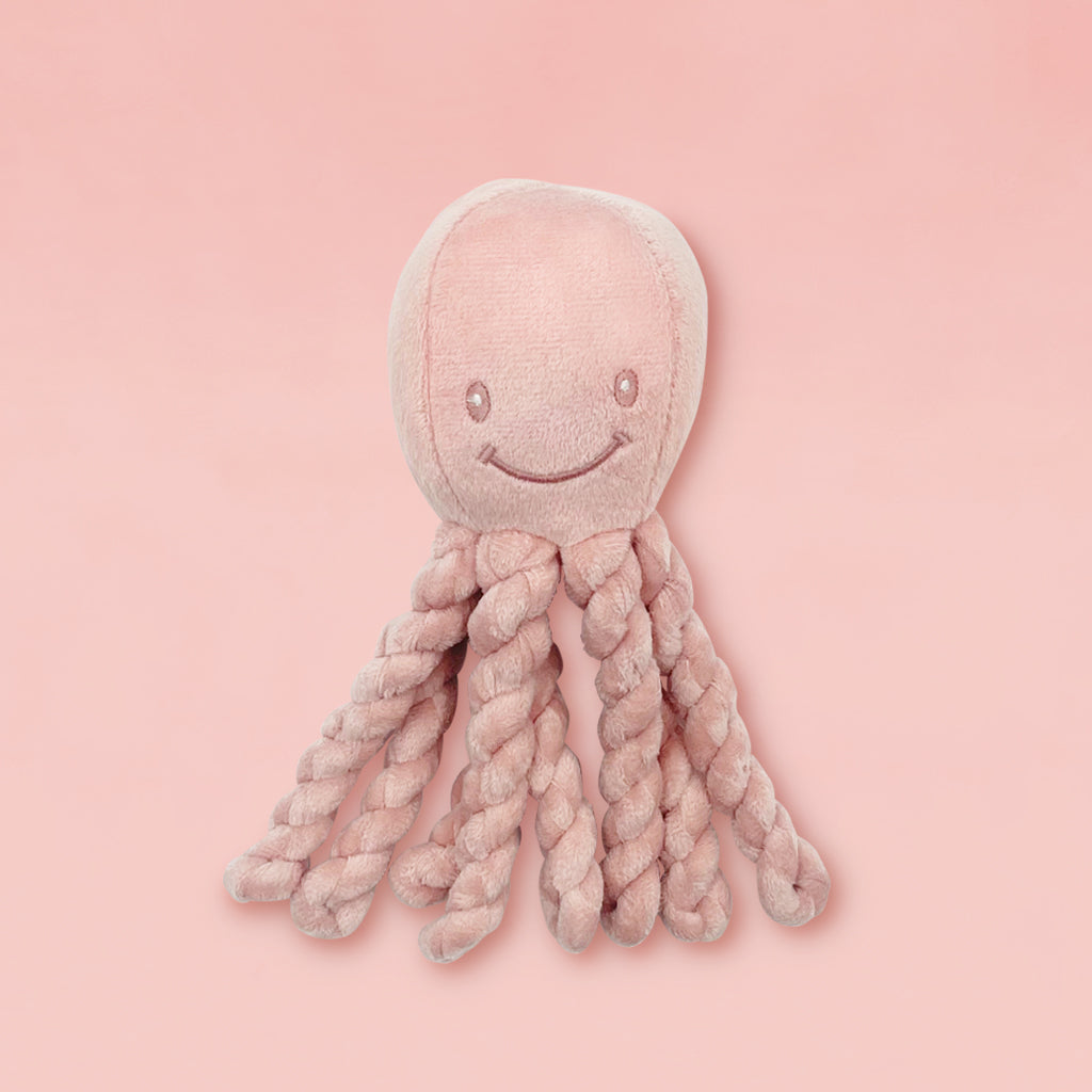 Nattou Piu Piu Octopus New Baby Soft Toy, Pink