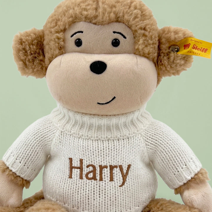 Personalised Steiff Brownie Monkey Soft Toy