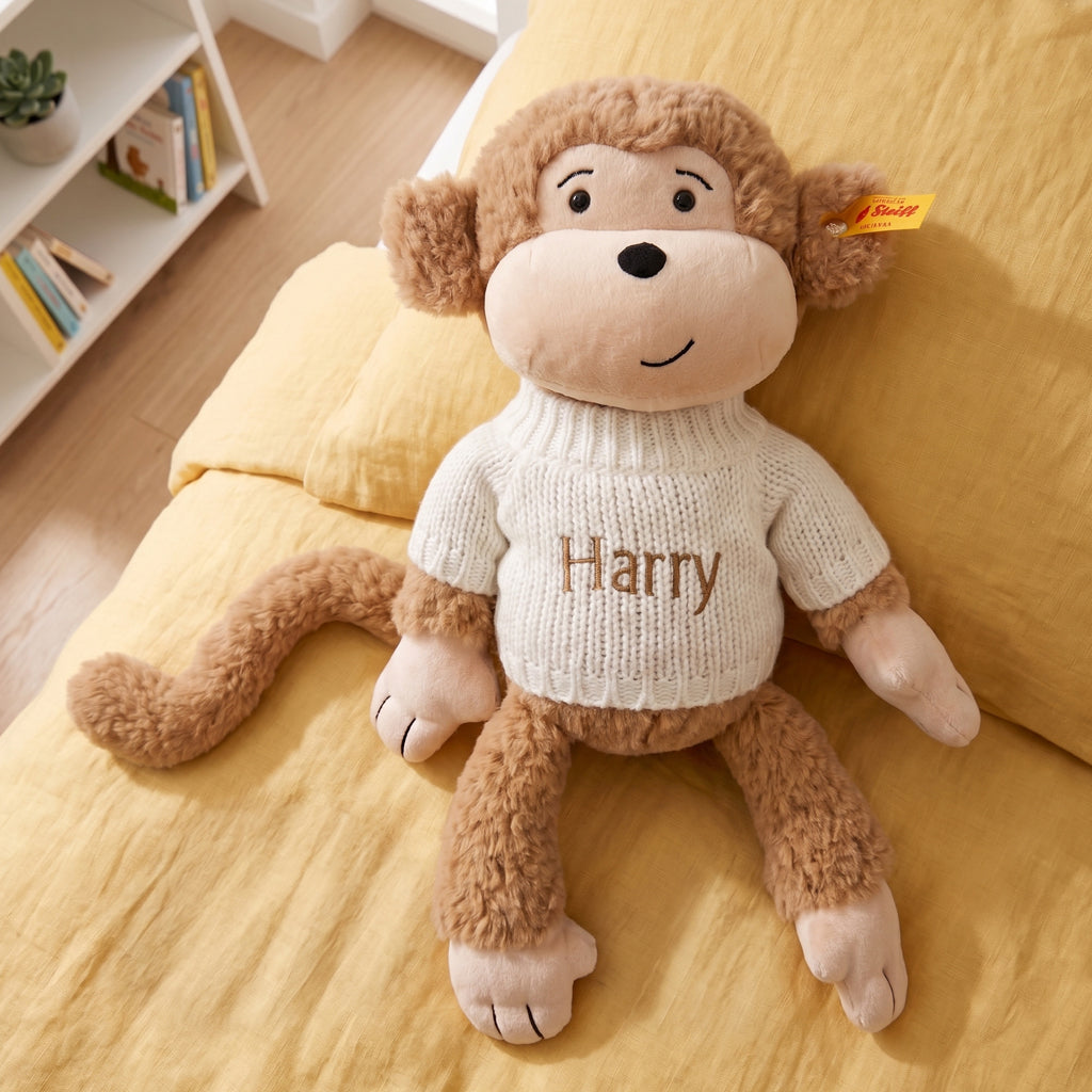 Personalised Steiff Brownie Monkey Soft Toy