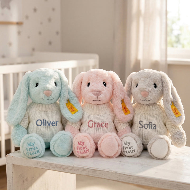 Personalised My First Steiff Hoppie Rabbit