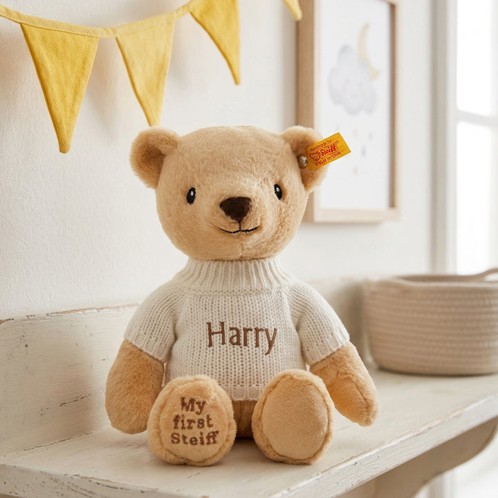 Personalised My First Steiff Teddy Bear, Beige
