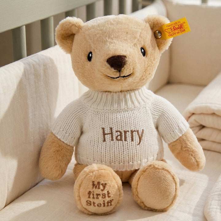 Personalised My First Steiff Teddy Bear, Beige