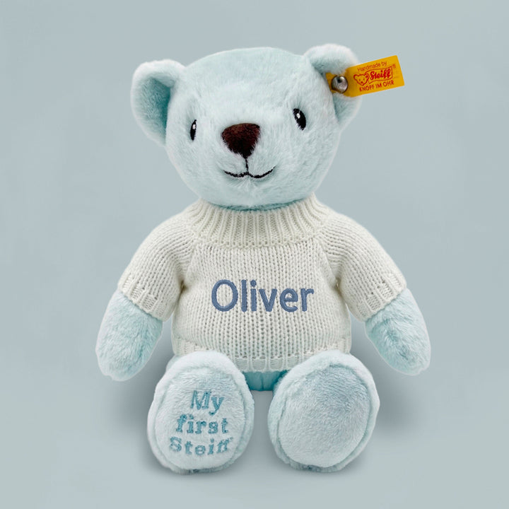 Personalised My First Steiff Teddy Bear, Blue
