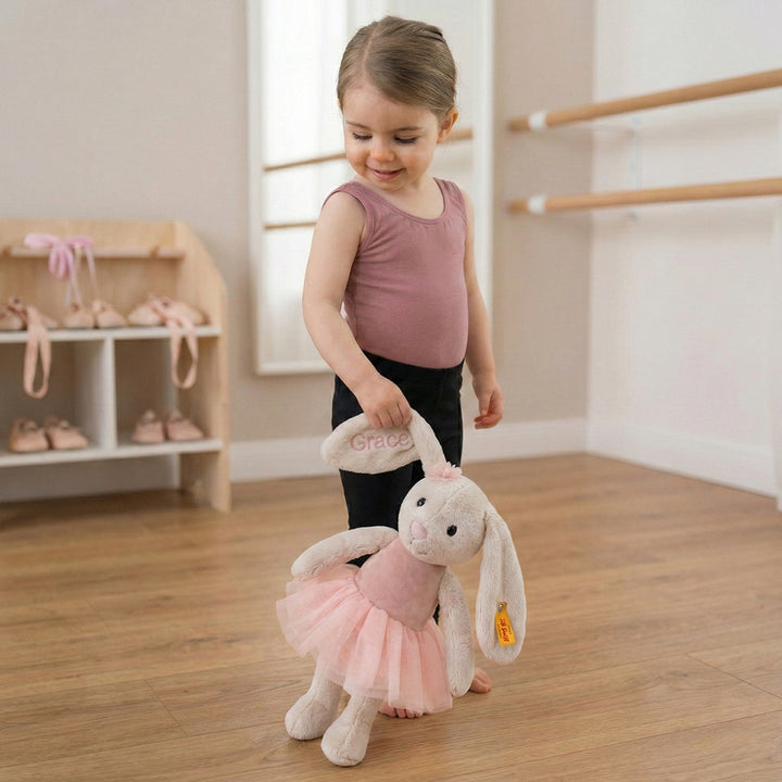 Personalised Steiff Hoppie Ballet Rabbit Soft Toy