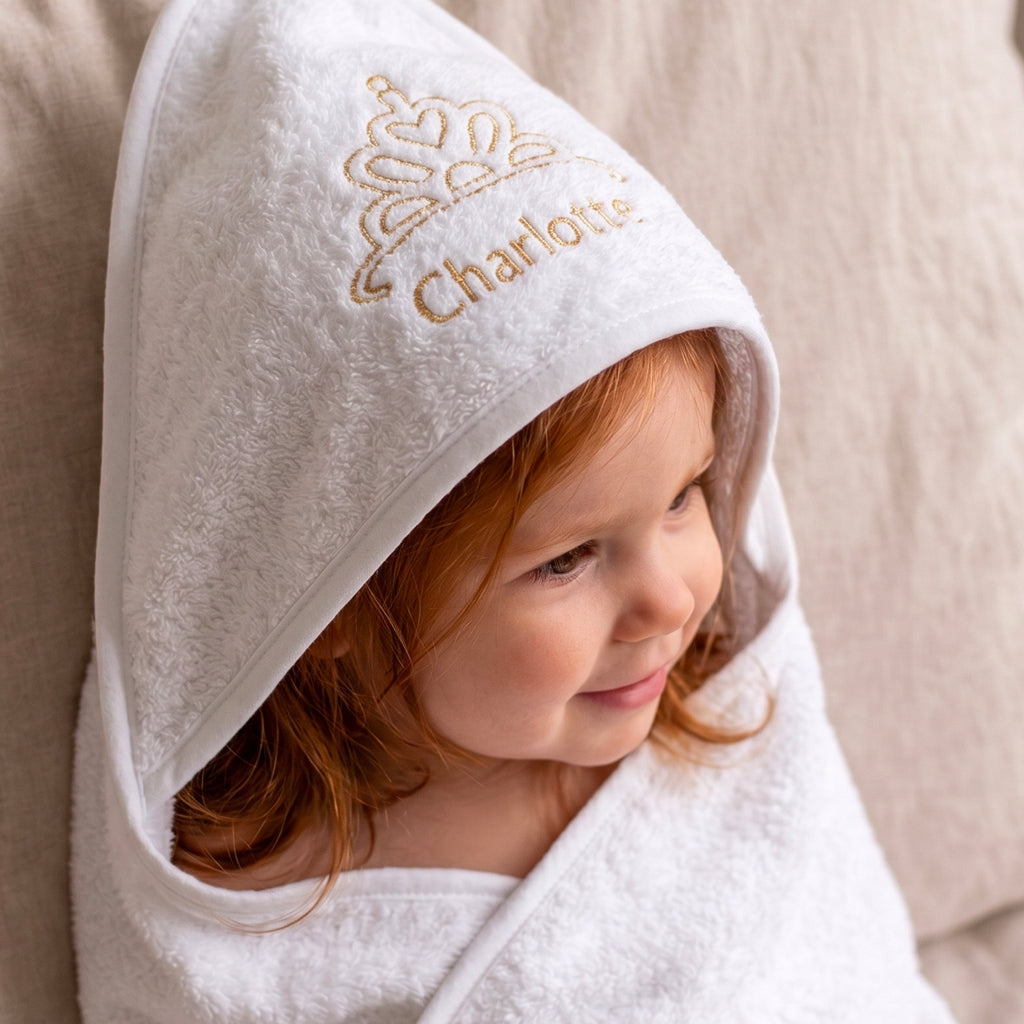 Large Personalised Royal Hooded Towel