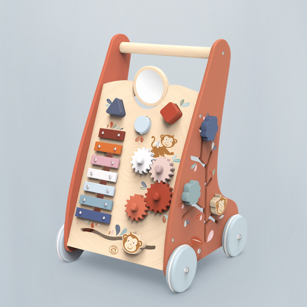 Wooden Multi-Activity Baby Walker By Speedy Monkey
