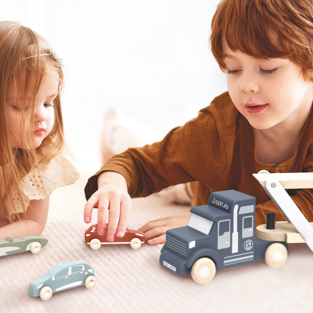 Personalised Wooden Car Transporter 