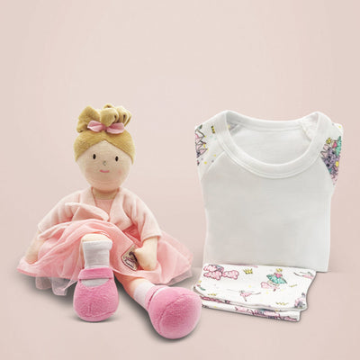 Sophie Rag Doll with Ballerina Pyjamas