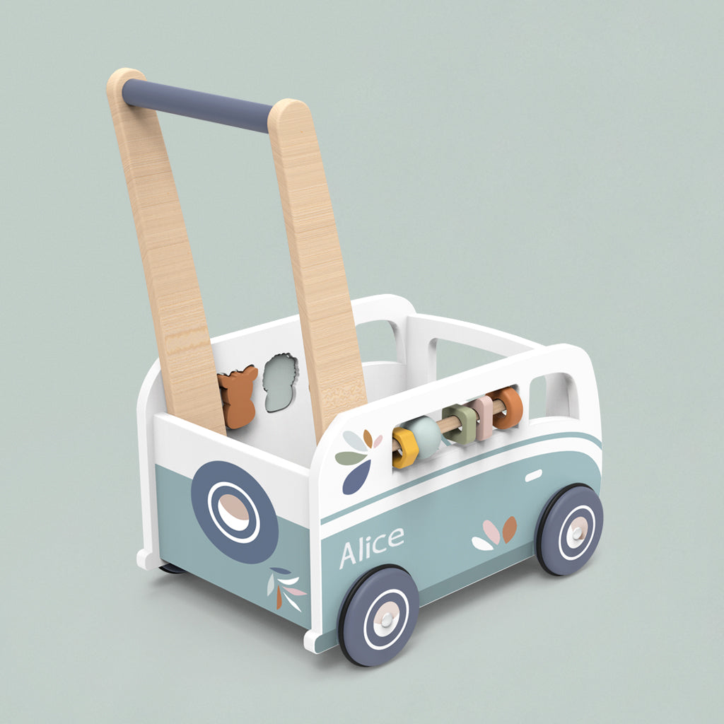 Personalised Speedy Monkey Van Activity Walker
