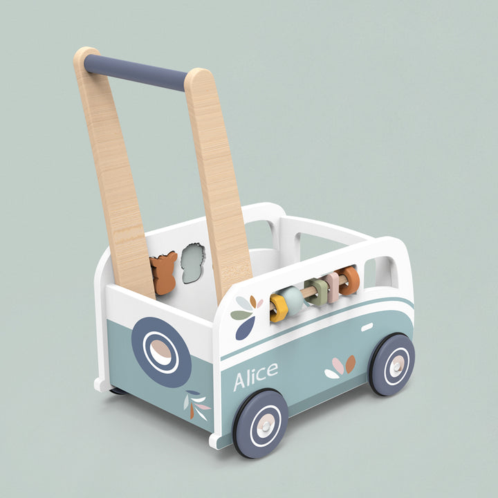 Personalised Speedy Monkey Van Activity Walker