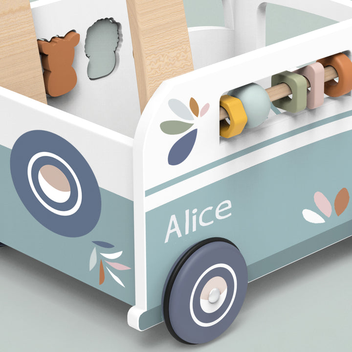 Personalised Speedy Monkey Van Multi-Activity Walker
