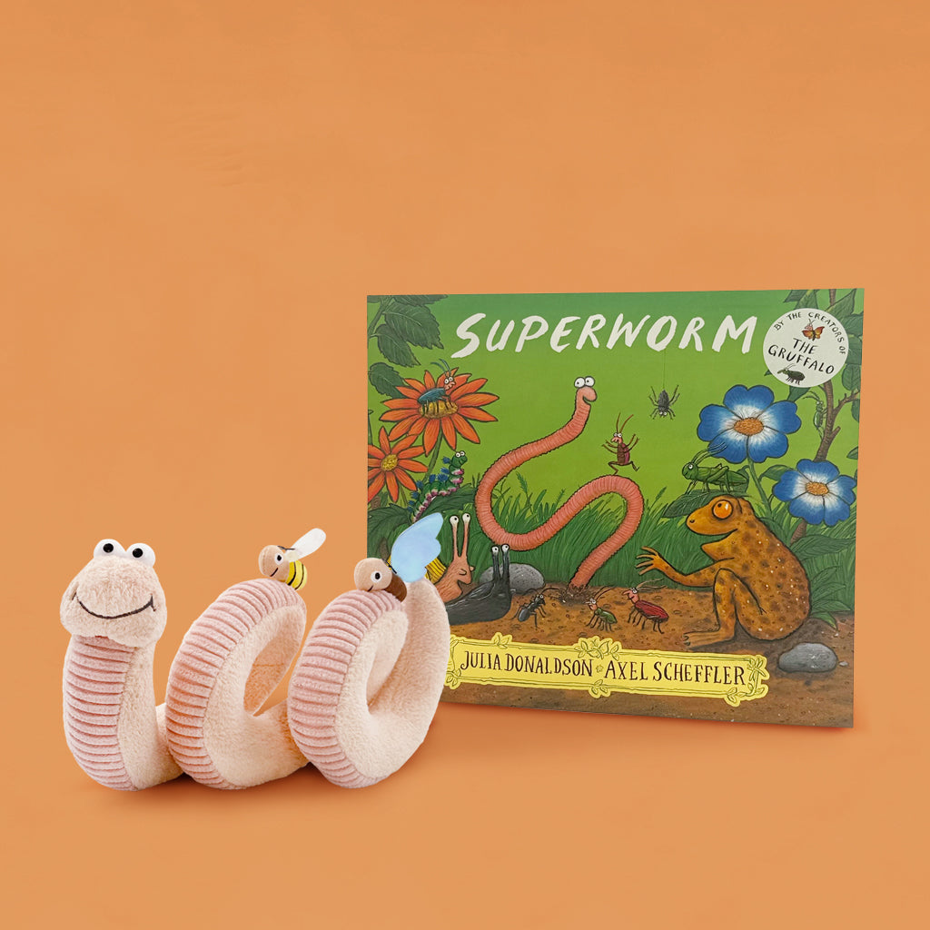 Superworm Soft Toy and Storybook Toddler Gift Set