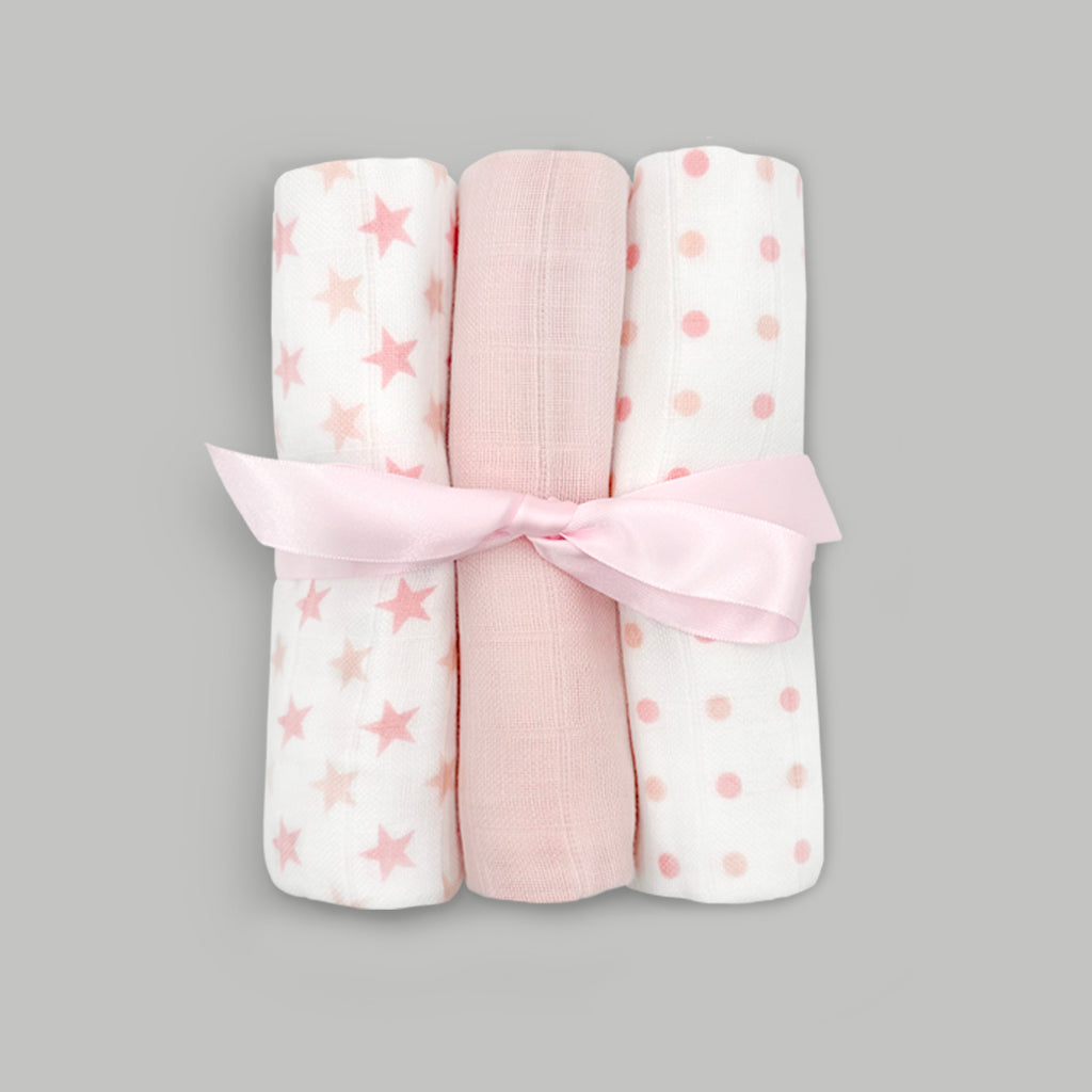 Cotton muslin squares baby gift