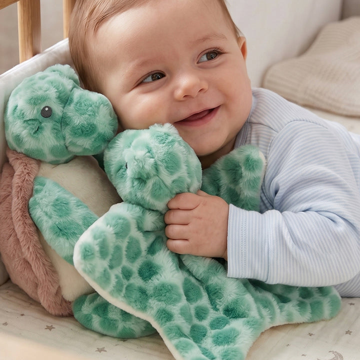 Timothy Turtle Soft Toy and Comforter Gift Set