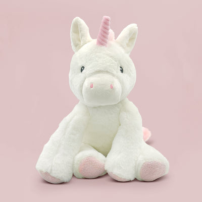 Sparkles The Unicorn Soft Toy With Personalised Pyjamas