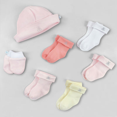 Babyblooms' Welcome Baby Clothes Posy Contents, Pink