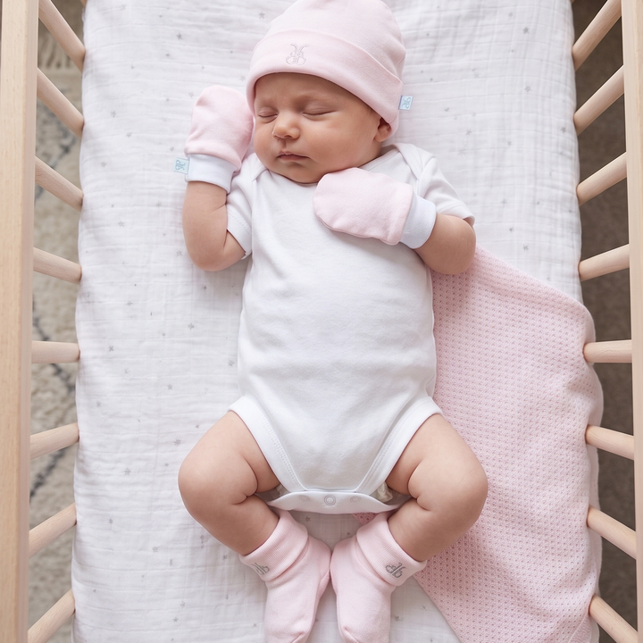 Welcome Baby Clothes Posy New Baby Gift, Pink