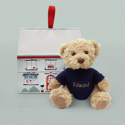 Personalised Bertie Year Bear Navy