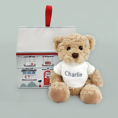 Personalised Bertie Year Bear White