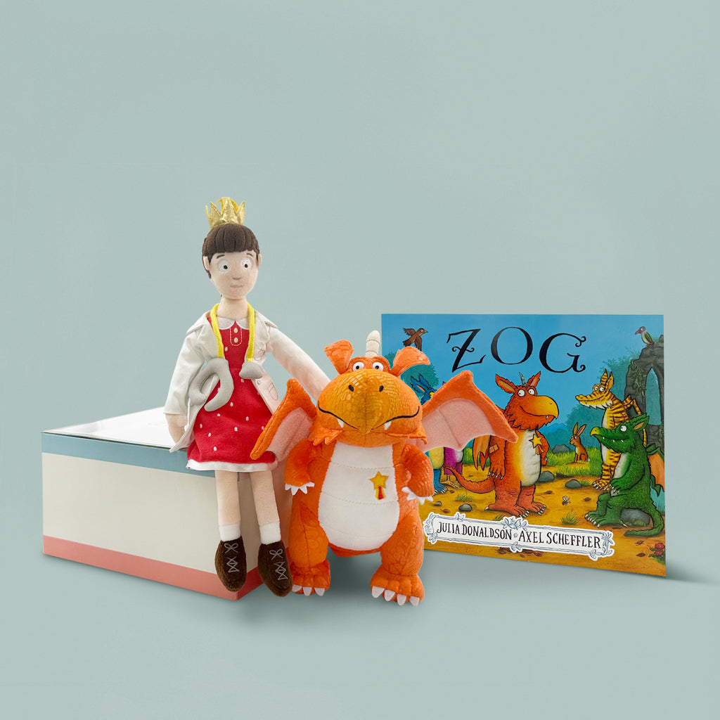 Zog The Dragon and Princess Pearl Soft Toy with Zog Storybook