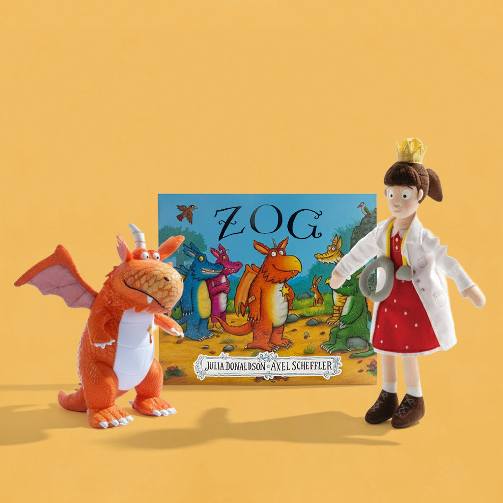 Zog The Dragon and Princess Pearl Soft Toy with Zog Storybook
