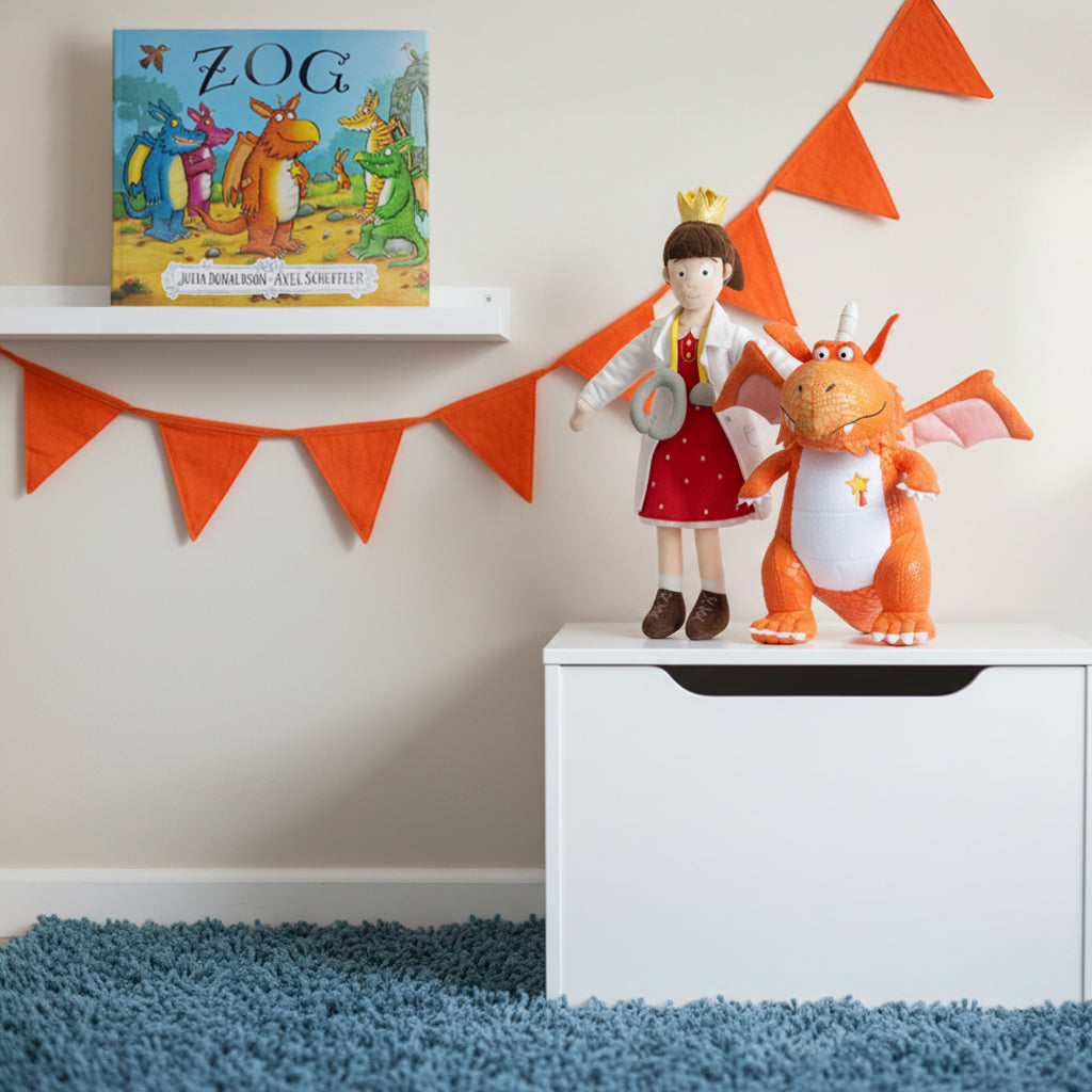 Zog The Dragon and Princess Pearl Soft Toy with Zog Storybook