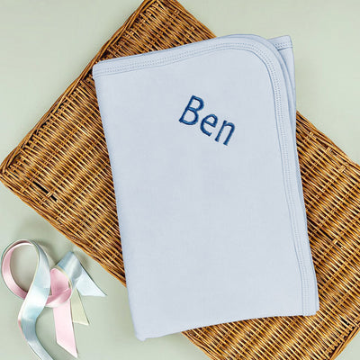 Personalised Snuggle Baby Wrap Blue