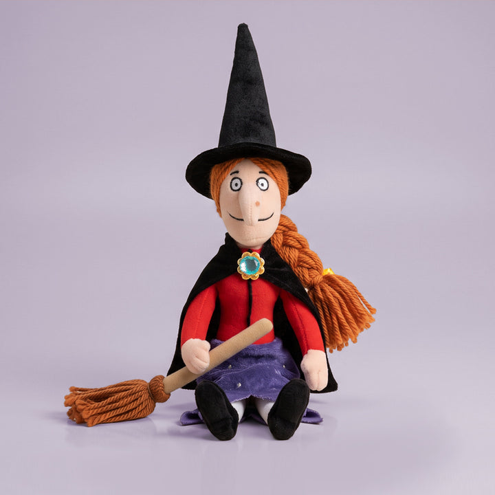 Witch with Broom Soft Toy with Room on the Broom Storybook